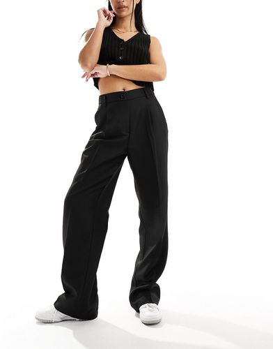 Pantaloni sartoriali con fondo ampio e vita alta neri - Noisy May - Modalova