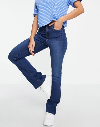 Sallie - Jeans a zampa a vita alta lavaggio indaco - Noisy May - Modalova