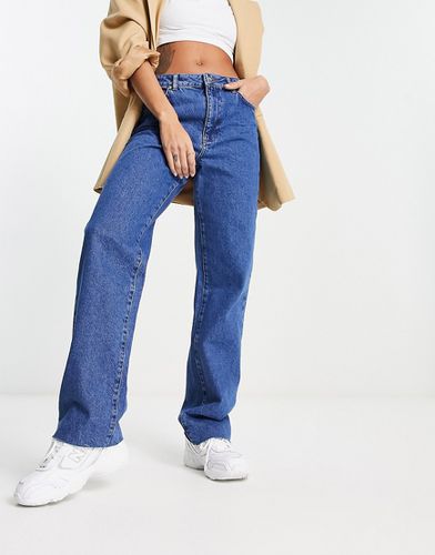 X Rianne Meijer - Jeans dritti lavaggio con fondo grezzo - NA-KD - Modalova