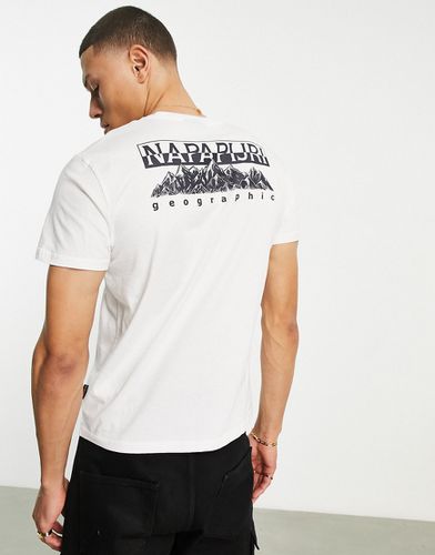 Set - T-shirt bianca con stampa sulla schiena - Napapijri - Modalova