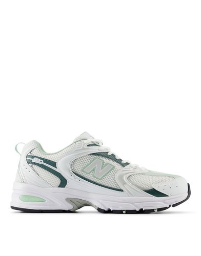Sneakers bianche e verde metallizzato - New Balance - Modalova