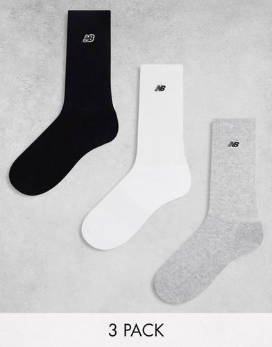 Confezione da 3 paia di calzini con logo ricamato - New Balance - Modalova