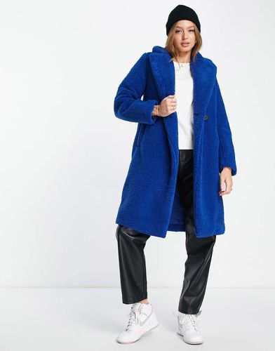 Cappotto in pile borg - New Look - Modalova