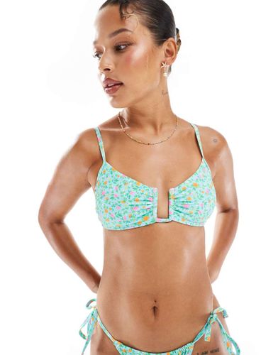Haut de bikini à armatures - fleuri - New Look - Modalova