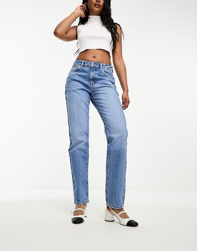 Jeans dritti medio a vita medio alta - New Look - Modalova