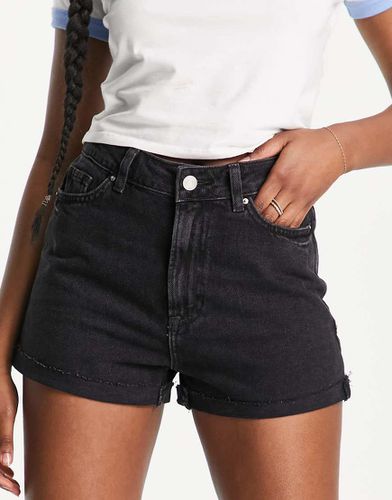 Mom shorts di jeans neri - New Look - Modalova