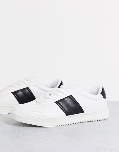 Sneakers bianche con righe sul lato - New Look - Modalova