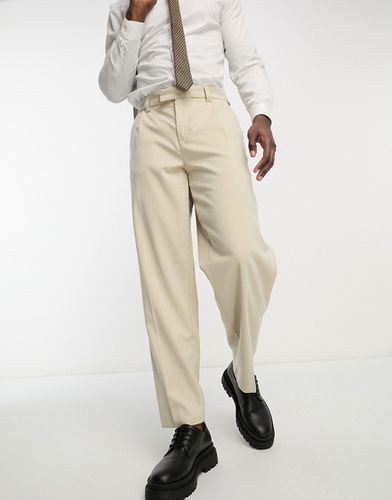 Pantaloni da abito comodi color avena - New Look - Modalova