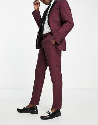 Pantaloni da abito slim bordeaux - New Look - Modalova