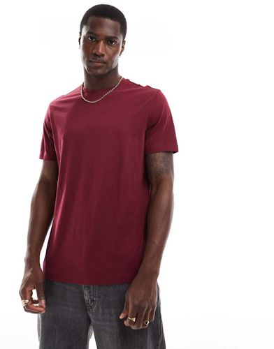 T-shirt girocollo bordeaux scuro - New Look - Modalova