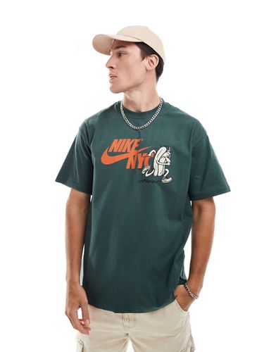 T-shirt scuro con grafica NY - Nike - Modalova