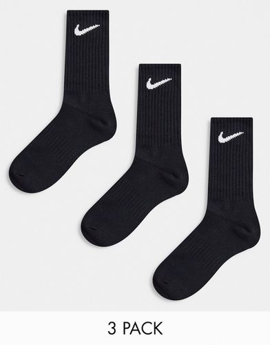 Everyday Lightweight - Confezione da 3 paia di calzini leggeri alla caviglia neri - Nike Training - Modalova