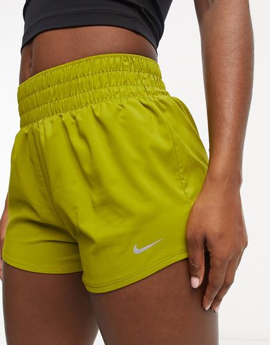 One - Pantaloncini a vita alta verdi - Nike Training - Modalova