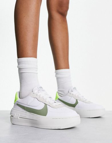 Air Force 1 - Sneakers bianche e verdi con plateau - Nike - Modalova
