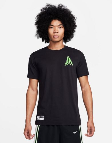 Nike Basketball - Ja Morant Dri-Fit - T-shirt nera con grafica - Nike Football - Modalova