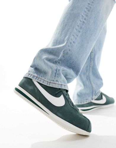 Cortez - Sneakers da uomo in camoscio verde scuro - Nike - Modalova