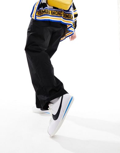 Cortez - Sneakers in pelle bianche, nere e blu - Nike - Modalova
