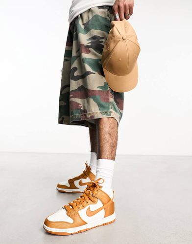 Nike - Dunk High Retro SE - Sneakers alte bianche e arancioni - Jordan - Modalova