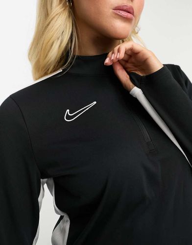 Academy Dri-FIT - Top da allenamento nero con zip corta e pannelli - Nike Football - Modalova