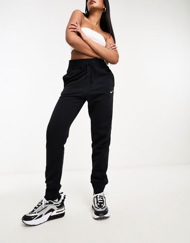 Joggers slim a vita alta neri con mini logo - Nike - Modalova