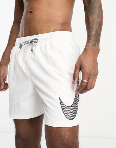 Pantaloncini da 5" bianchi con logo - Nike Swimming - Modalova