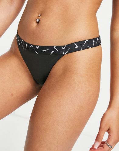 Slip bikini con fascetta con logo Nike, colore - Nike Swimming - Modalova