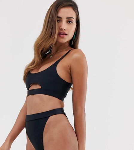 Mix & Match - Slip bikini vita alta sgambati neri - BLACK - South Beach - Modalova