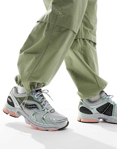 Progrid Triumph 4 - Sneakers grigie e verdi - Saucony - Modalova