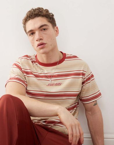 T-shirt à rayures - Rouge et beige - Santa Cruz - Modalova