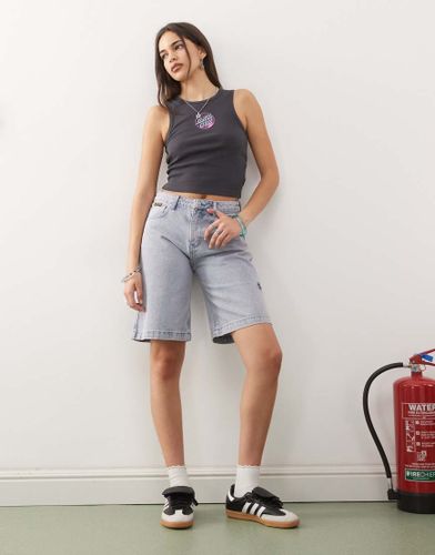 Flutter Flash - Short ample en jean - Délavage clair - Santa Cruz - Modalova