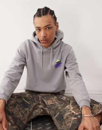 Invasion Hand - Sweat à capuche avec motif logo et imprimé au dos - Santa Cruz - Modalova