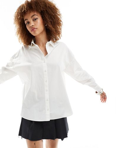 Camicia classica bianca con bottoni - Selected - Modalova