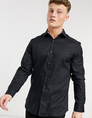 Camicia elegante slim nera facile da stirare - Selected Homme - Modalova