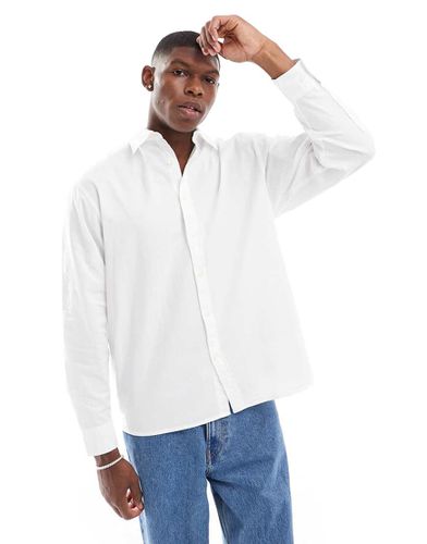 Camicia oversize squadrata bianca - Selected Homme - Modalova