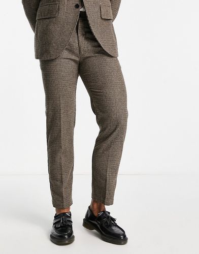 Pantaloni da abito vestibilità classica marroni pied-de-poule - Selected Homme - Modalova