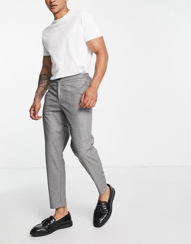 Pantaloni slim affusolati eleganti grigi a quadri - Selected Homme - Modalova