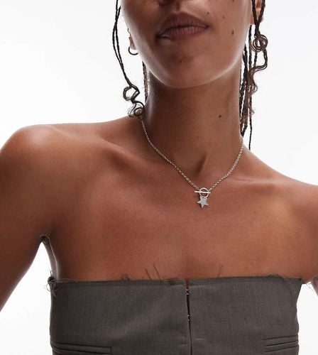 Collana in sterling con ciondolo a stellina e chiusura a T - Seol + Gold - Modalova