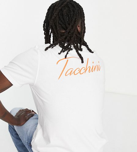 T-shirt bianca con stampa del logo sul retro - In esclusiva per ASOS - Sergio Tacchini - Modalova