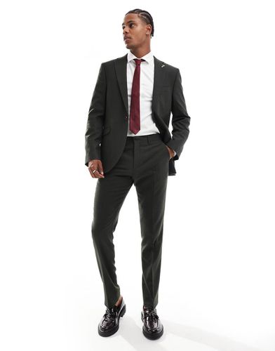 Shelby and Sons - Pantaloni sartoriali kaki gessati in coordinato - Shelby & Sons - Modalova