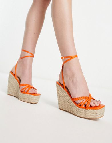 Simmi London - Fabiana - Sandali stile espadrilles con zeppa arancioni - SIMMI Shoes - Modalova
