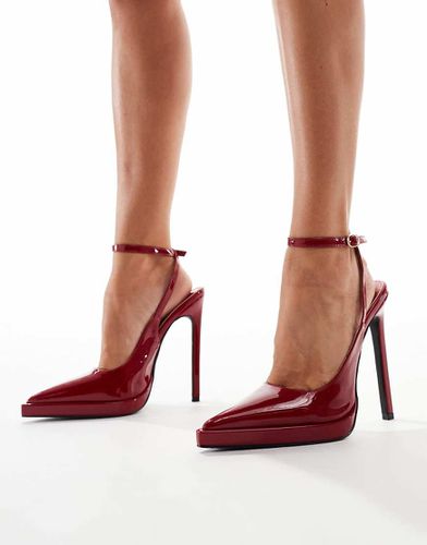 Simmi London - Landen - Scarpe décolleté bordeaux con tacco e plateau - SIMMI Shoes - Modalova