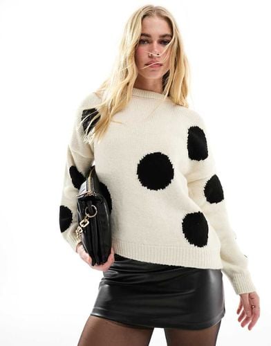 Maglione oversize con stampa a pois - Stradivarius - Modalova