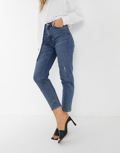 Mom jeans slim stretch in cotone - MBLUE - Stradivarius - Modalova