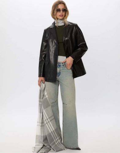 Blazer en similicuir - Stradivarius - Modalova