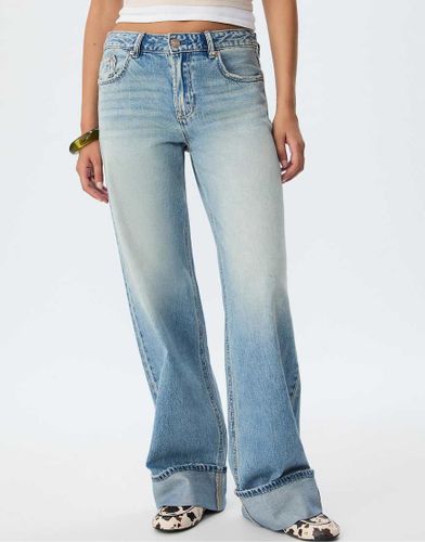 D91 - Jean ample taille basse - Denim clair moyen - Stradivarius - Modalova