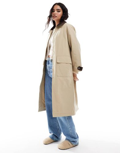 Giacca parka comoda beige - Stradivarius - Modalova