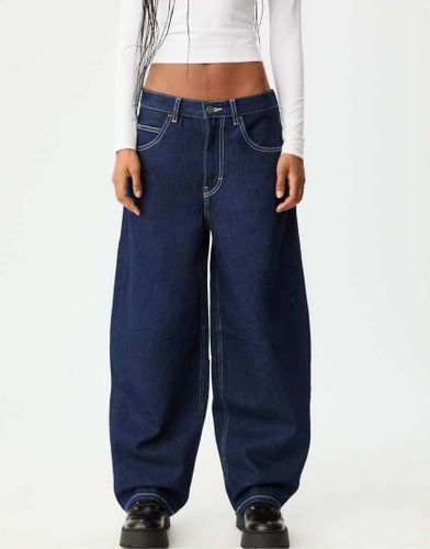 Jean coupe bouffante ajustable - denim brut - Stradivarius - Modalova