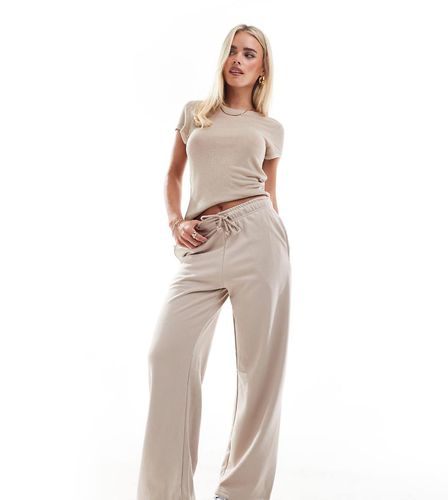 Petite - Joggers a fondo ampio beige - Stradivarius - Modalova