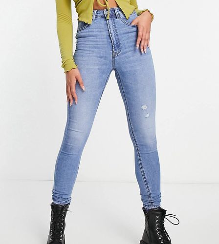 Tall - Jeans skinny a vita molto alta medio - Stradivarius - Modalova