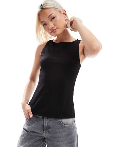 Stradivarius - Top ajusté - Noir - Stradivarius - Modalova